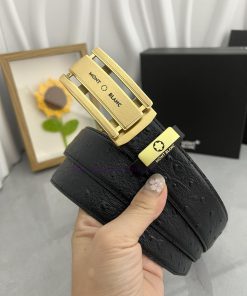 Montblanc Automatic BeltMaterial: Leather Belt with 100% Head Layer. The leather belt is gua dj82m752