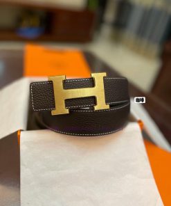 3.8cm, Hermes/Hermes Classic H brushed gold/palladium buckle, imported togo leather lining, 5f7rift6