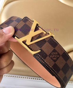 Paired with LV high-end customized men's leather belt, the belt is 4.0cm long and made of th 3wpwnapf