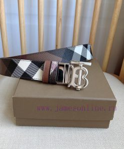 Burberry launches a new product featuring a dual sided design with a logo pattern and leathe rf4hi721