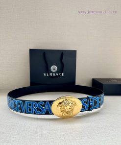 3.8cm wide Versace belt with three-dimensional La Medusa double-sided buckle, decorated with f6epfdd4