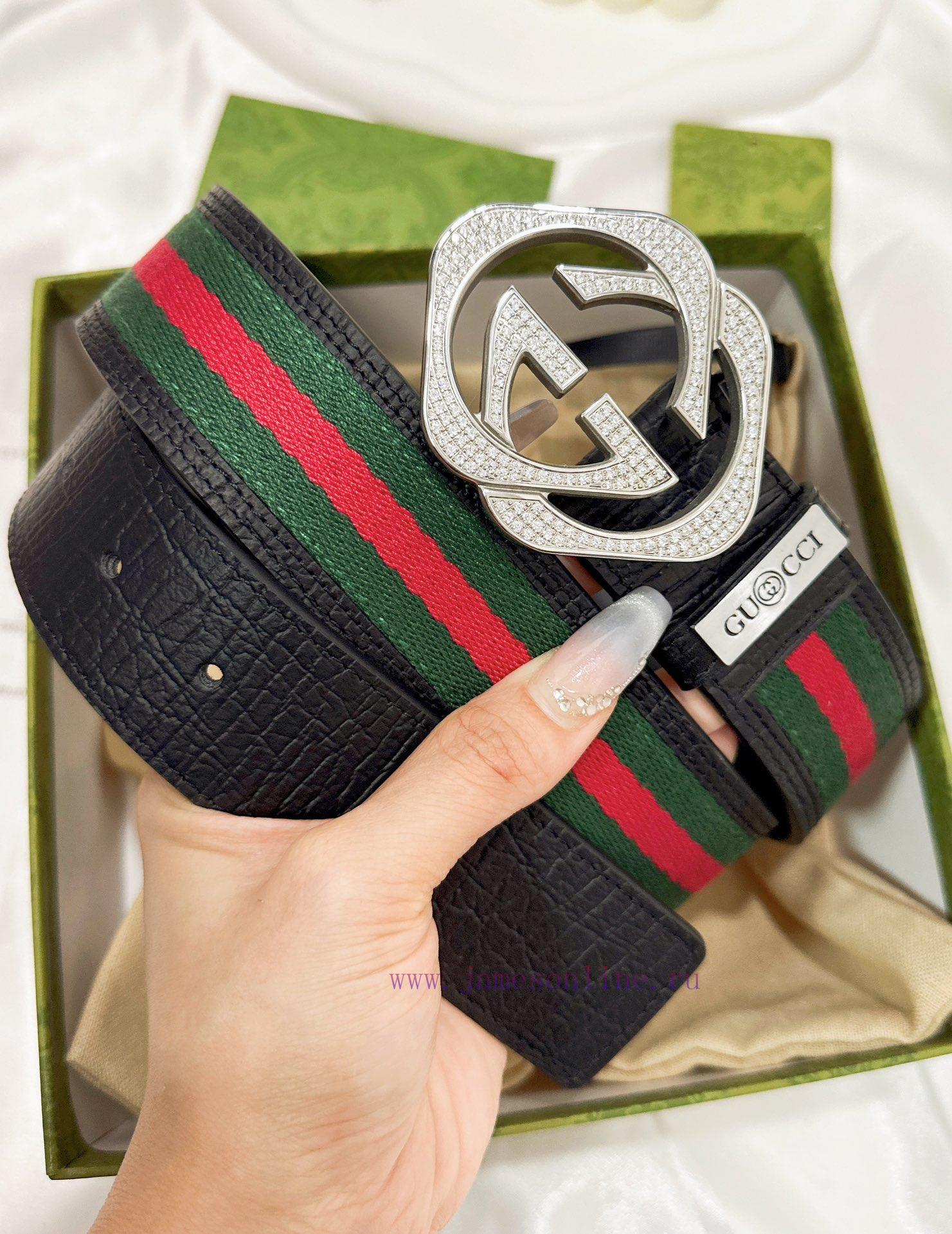 Belt Gucci Gucci️Belt made of 100% head layer cowhide, guaranteed genuine leather, 24k diamo kie9q4jl