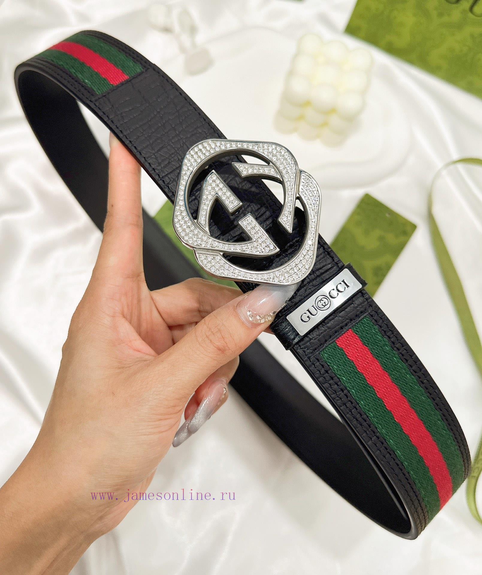 Belt Gucci Gucci️Belt made of 100% head layer cowhide, guaranteed genuine leather, 24k diamo kie9q4jl - Image 16