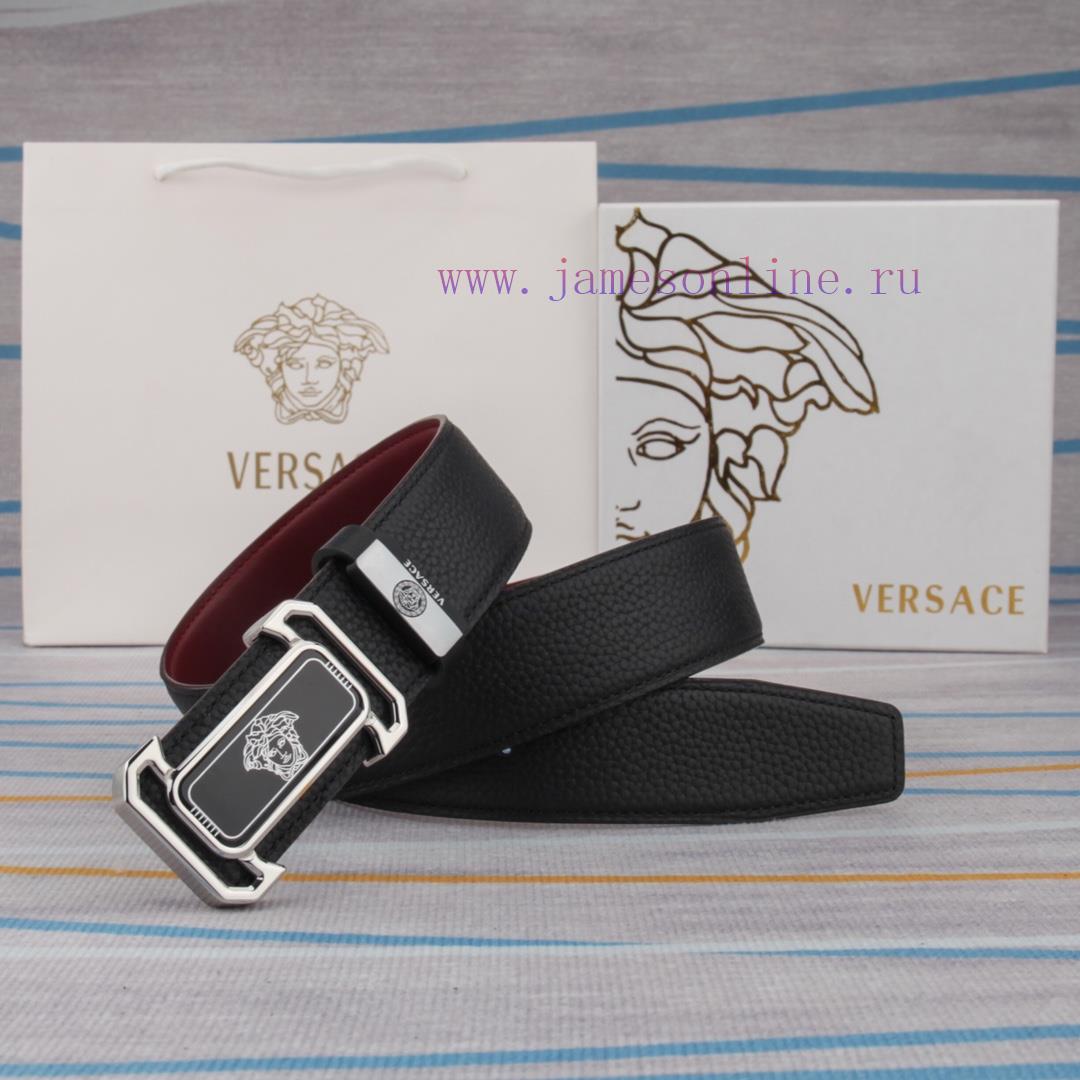 Belt belt Versace cowhide beltMen's belt material: 100% head layer cowhide belt, guaranteed ayk99zej - Image 2