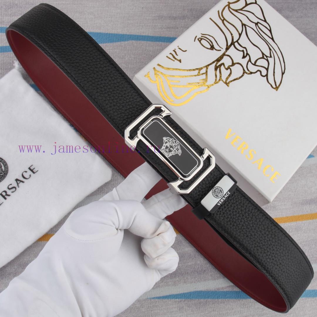 Belt belt Versace cowhide beltMen's belt material: 100% head layer cowhide belt, guaranteed ayk99zej - Image 3