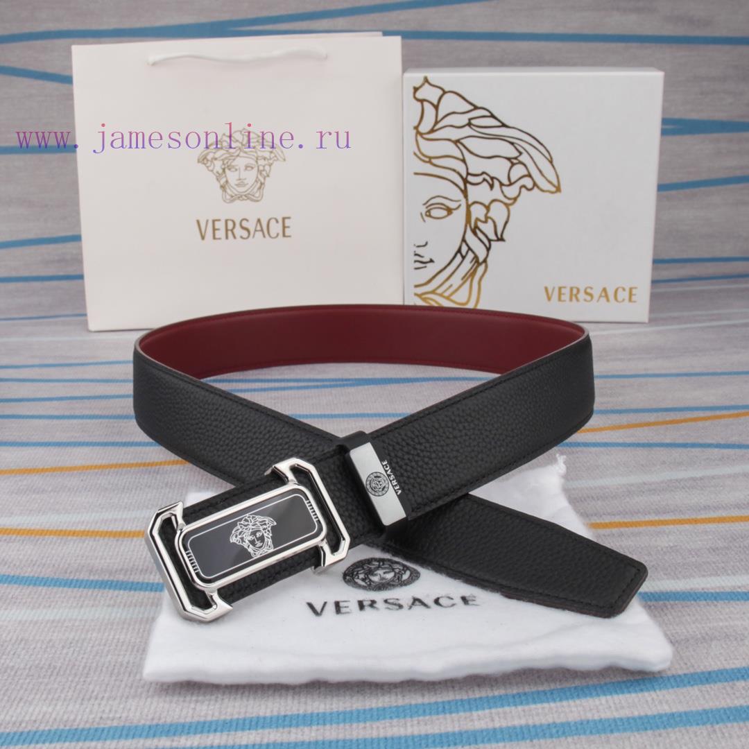 Belt belt Versace cowhide beltMen's belt material: 100% head layer cowhide belt, guaranteed ayk99zej - Image 5