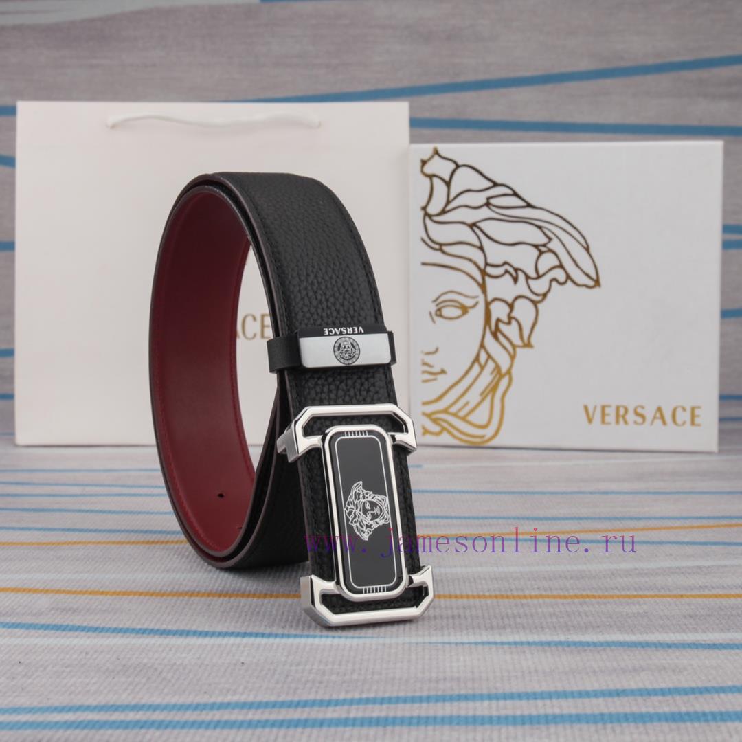 Belt belt Versace cowhide beltMen's belt material: 100% head layer cowhide belt, guaranteed ayk99zej - Image 7