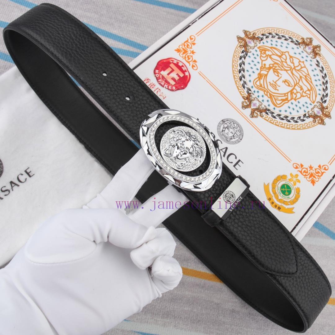 Versace. VersaceMaterial: Leather Belt with 100% Head Layer. The leather belt is guaranteed aipwttuw - Image 3