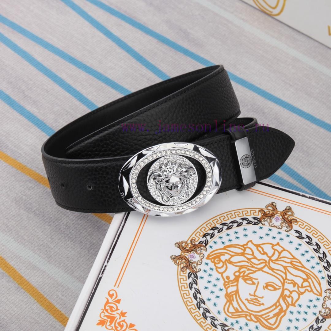 Versace. VersaceMaterial: Leather Belt with 100% Head Layer. The leather belt is guaranteed aipwttuw - Image 4
