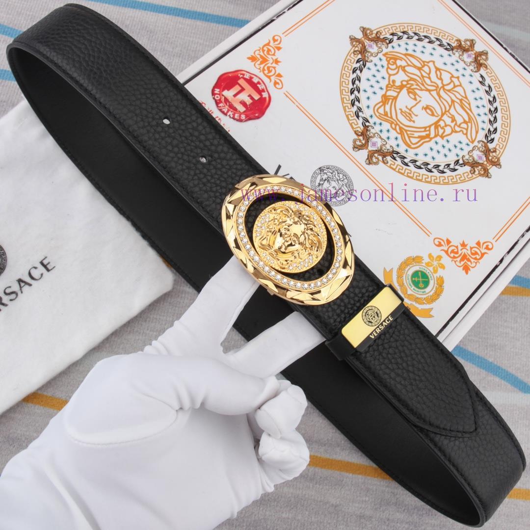 Versace. VersaceMaterial: Leather Belt with 100% Head Layer. The leather belt is guaranteed 601wasba - Image 3