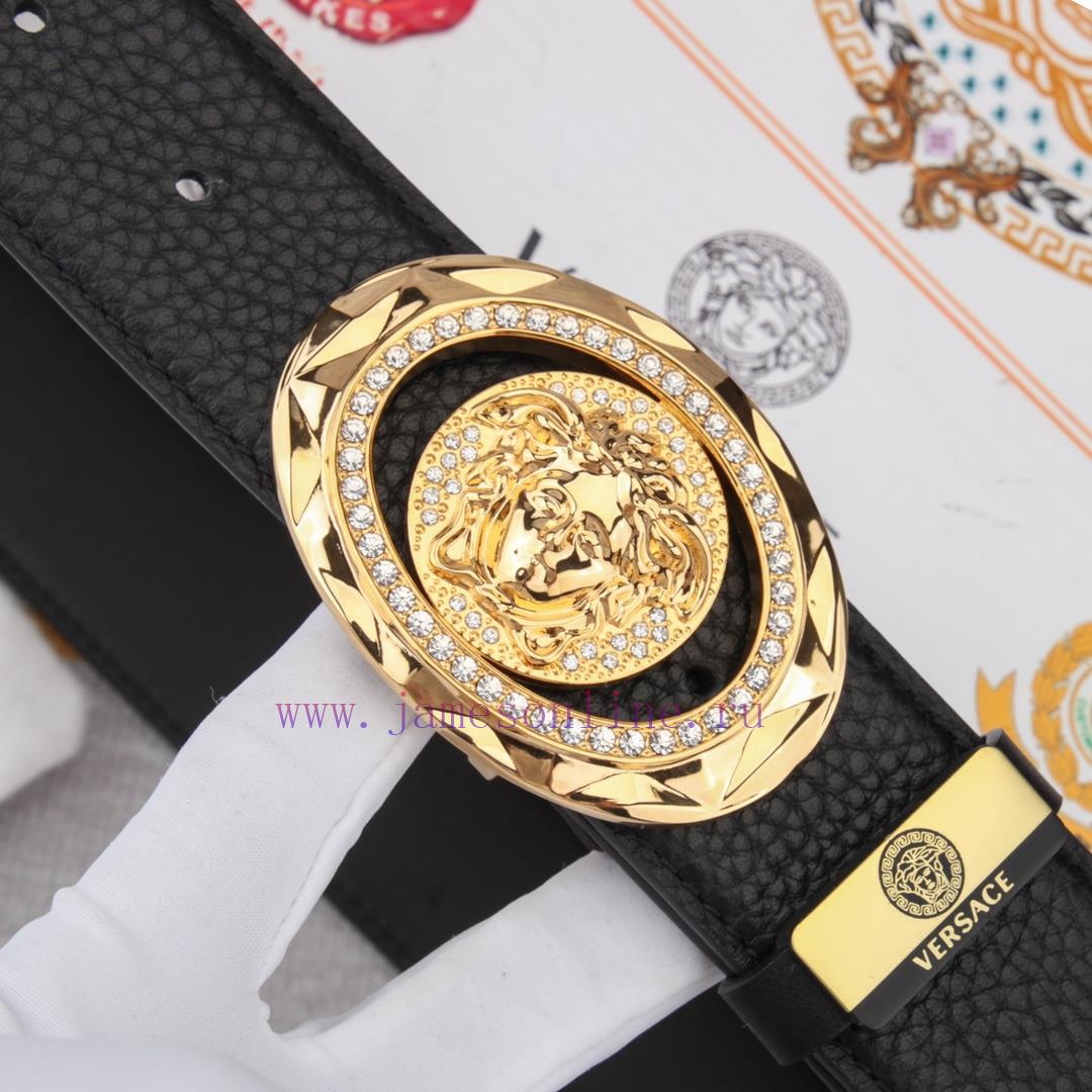 Versace. VersaceMaterial: Leather Belt with 100% Head Layer. The leather belt is guaranteed 601wasba - Image 8
