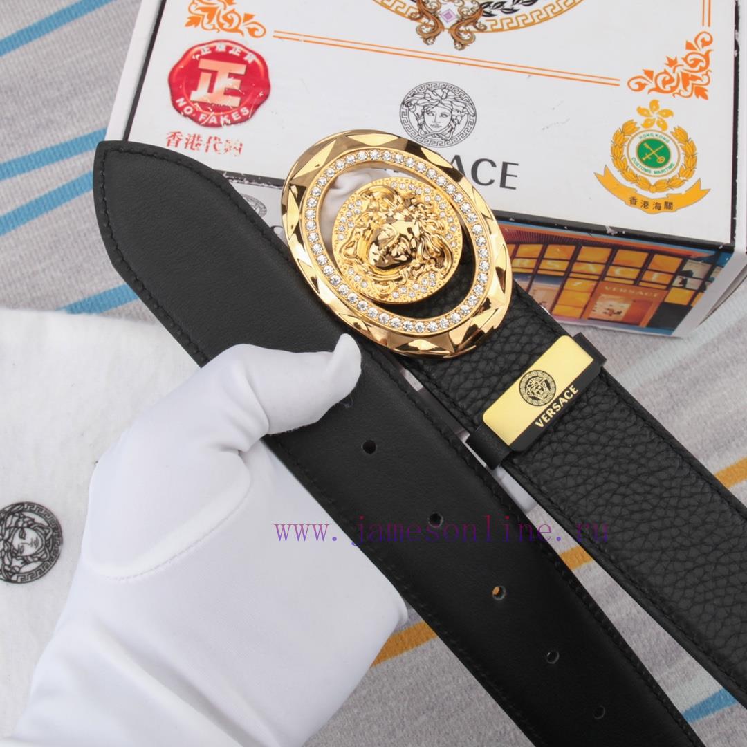 Versace. VersaceMaterial: Leather Belt with 100% Head Layer. The leather belt is guaranteed 601wasba - Image 9