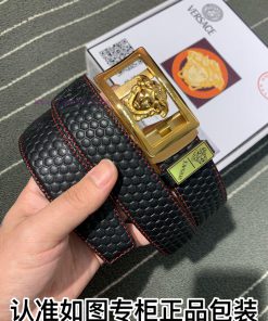 Belt Versace Ver... ️ Automatic deductionBelt made of 100% head layer cowhide, automatically 8sri2rsr