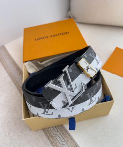 LV... Louis Vuitton Belt and BeltsBuckle, classic pure steel material buckle, top layer cowh hngs96au