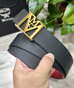 ️ MCM The full set of 40mm wide double-sided original calf leather with a single ruthenium p cmtj4jxs