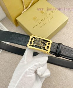 Burberry automatic leather belt series, original high-quality stainless steel buckle, soft a bfz0i4yi