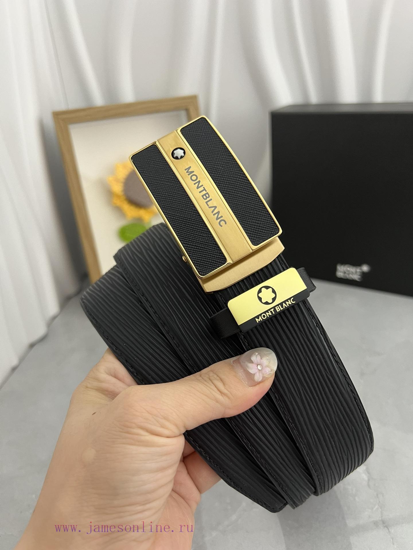 Montblanc Automatic BeltMaterial: Leather Belt with 100% Head Layer. The leather belt is gua 9g17gov3 - Image 2