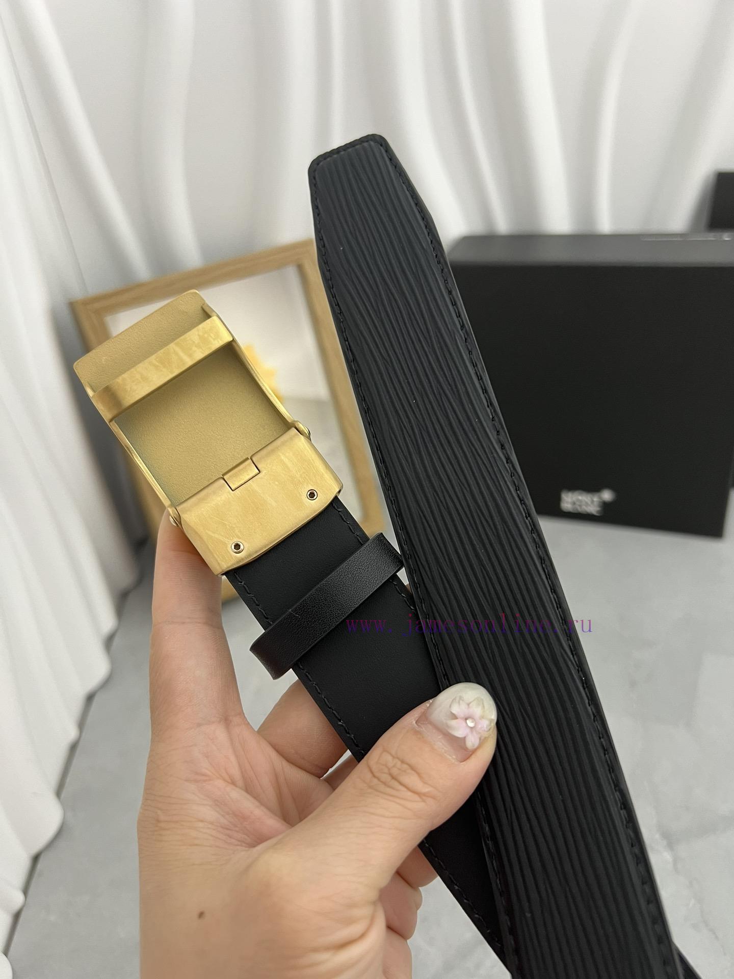 Montblanc Automatic BeltMaterial: Leather Belt with 100% Head Layer. The leather belt is gua 9g17gov3 - Image 7