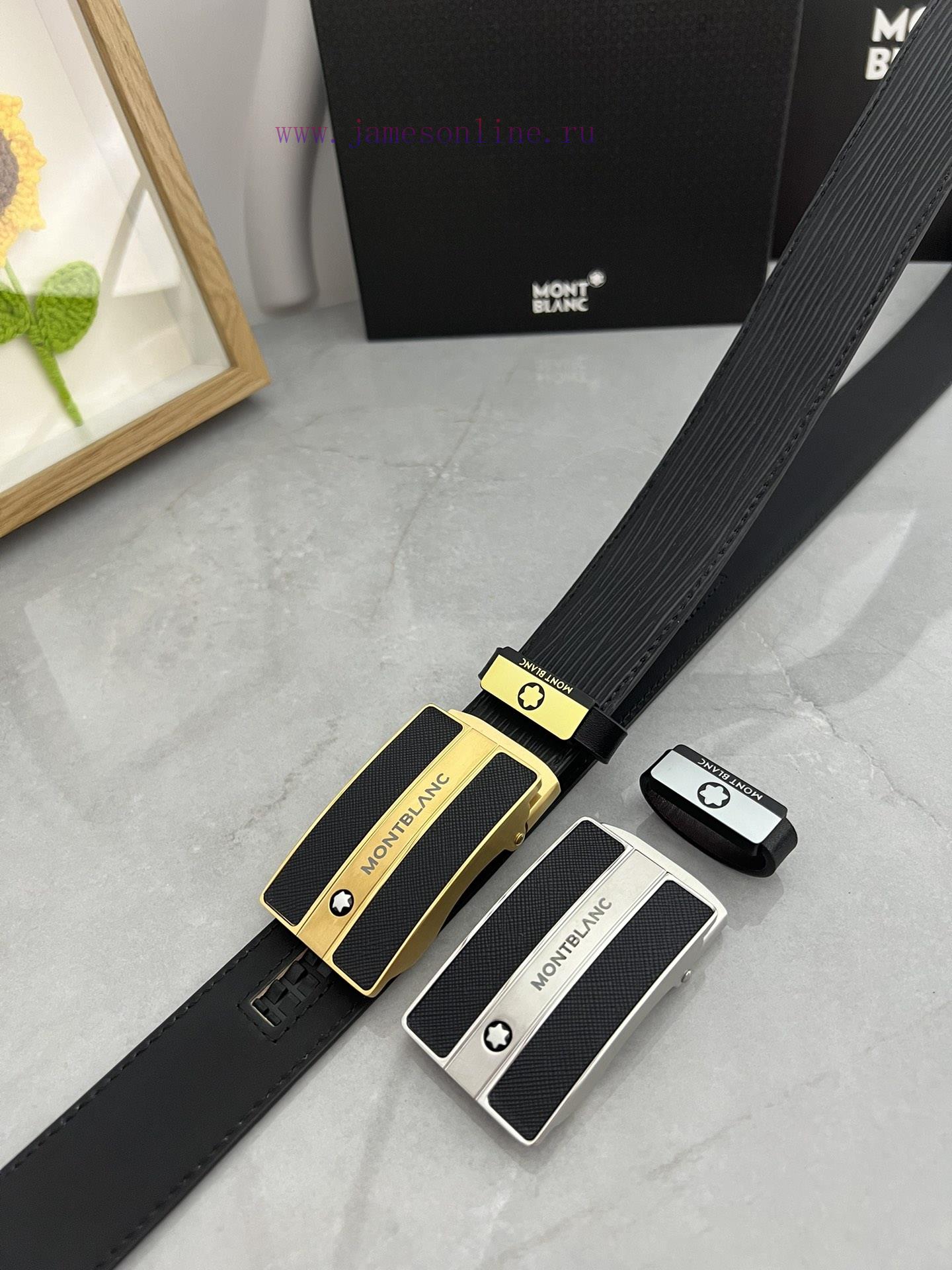 Montblanc Automatic BeltMaterial: Leather Belt with 100% Head Layer. The leather belt is gua 9g17gov3 - Image 8