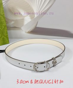 3.0cm Gucci belt, double-sided top layer cowhide, length. 758.80.85.90.95.100.105 euros, wit 31kgjzb1