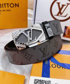 Belt LV Louis Vuitton's top tier replicaThe waistband is made of 100% head layer cowhide, en ewro5853