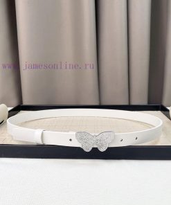 Dior 24 Early Spring New C D Buckle Brass 🦋 Cowhide belt classic forever 2.0cm sitfumta