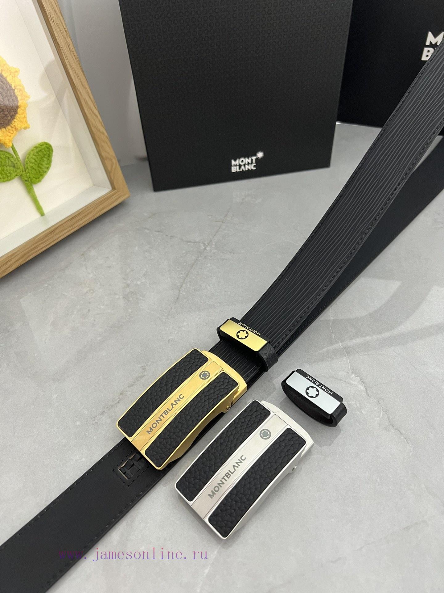 Montblanc Automatic BeltMaterial: Leather Belt with 100% Head Layer. The leather belt is gua nilc4b8z - Image 8