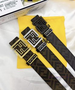 Belt FENDI Fendi ReproductionThe waistband is made of 100% cowhide, ensuring a double-layer 6zokderm
