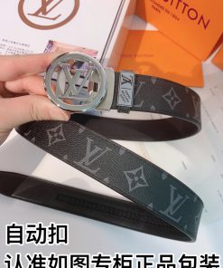 Belt LV Louis Vuitton automatic buckleThe waistband is made of 100% cowhide, ensuring the sa meho7mmi