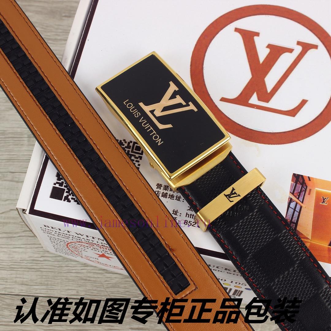 Lv... Louis Vuitton automatic buckleIdentify and receive a punch as a giftMaterial: 100% top 2813z2ty - Image 2
