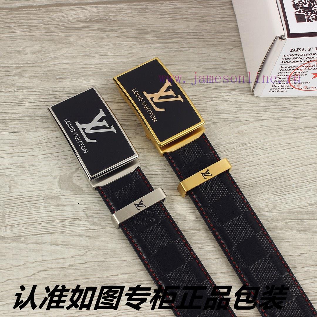 Lv... Louis Vuitton automatic buckleIdentify and receive a punch as a giftMaterial: 100% top 2813z2ty - Image 9