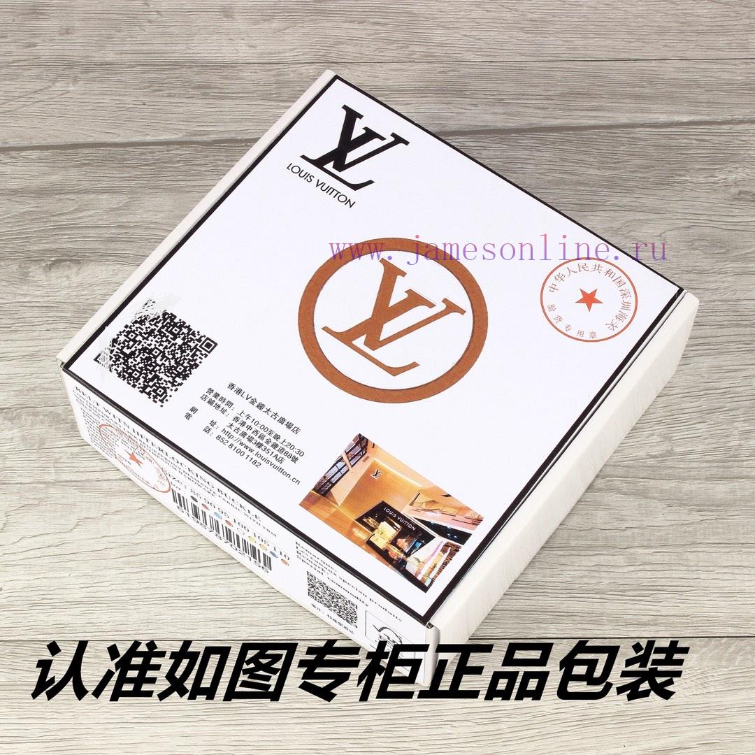 Lv... Louis Vuitton automatic buckleIdentify and receive a punch as a giftMaterial: 100% top 2813z2ty - Image 10