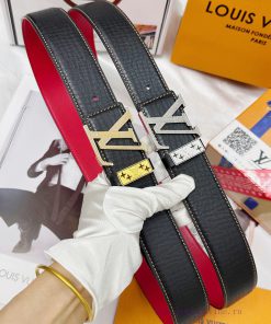 Belt LV Louis Vuitton's top tier replicaThe waistband is made of 100% cowhide, ensuring genu aivdscw1