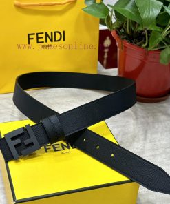 FENDL's 3.5cm wide double-sided cowhide production with classic FF copper buckle, classic fa nevnyd9a