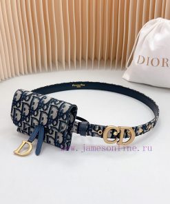 New 2.0cm Dior waist bag official website, double-sided top layer cowhide leather material, gqwh4mo1