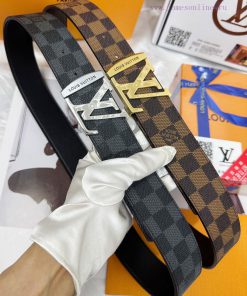 Belt LV Louis Vuitton Top Remakes-The waistband is made of 100% imported top layer cowhide, 8uir09yu