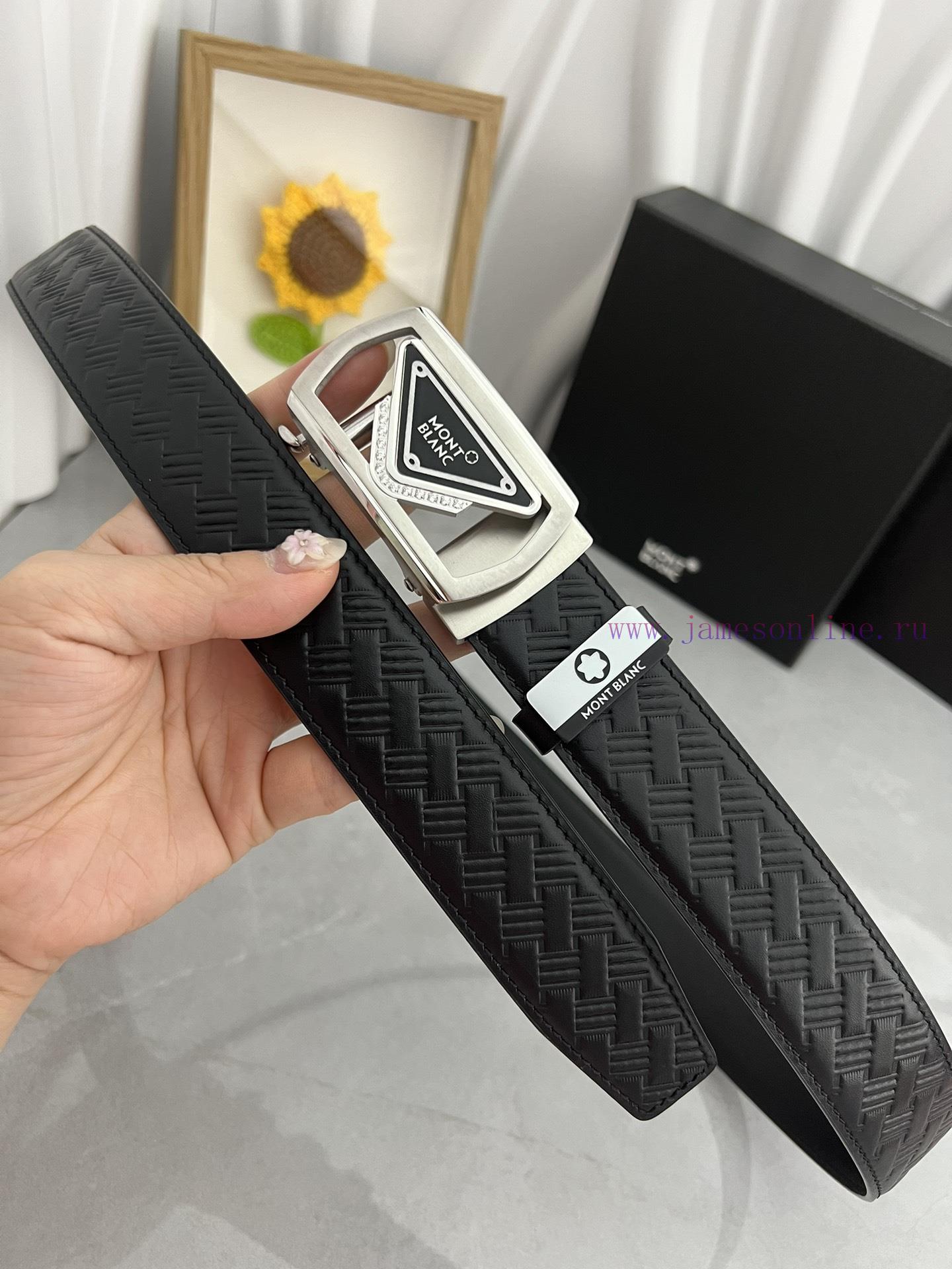Montblanc Automatic BeltMaterial: Leather Belt with 100% Head Layer. The leather belt is gua yjzdjity - Image 3