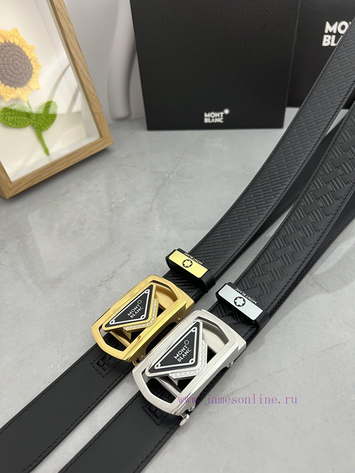 Montblanc Automatic BeltMaterial: Leather Belt with 100% Head Layer. The leather belt is gua yjzdjity - Image 8
