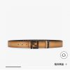 FENDI FendiFull set of the same width 4.0CM double ring front and back waist belt FF nail bu go5xuqhi