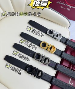 Ferragamo. FerragamoFull width 3.5cm high-end customized men's belt double-sided imported co r9mj9jde