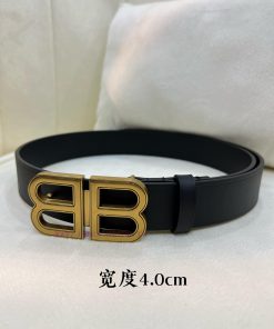 New model from Balenciaga official website, double-sided calf leather with a width of 4.0cm 7fhau336