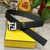 FENDI style with width of 4.0CM, double ring front and back waist belt, FF nail buckle, dual dfft8lg6