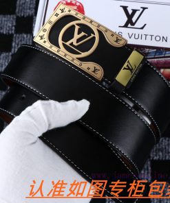 Men's belt LV Louis Deng ️Men's leather belt is made of 100% head layer cowhide, ensuring th fisrxwnh