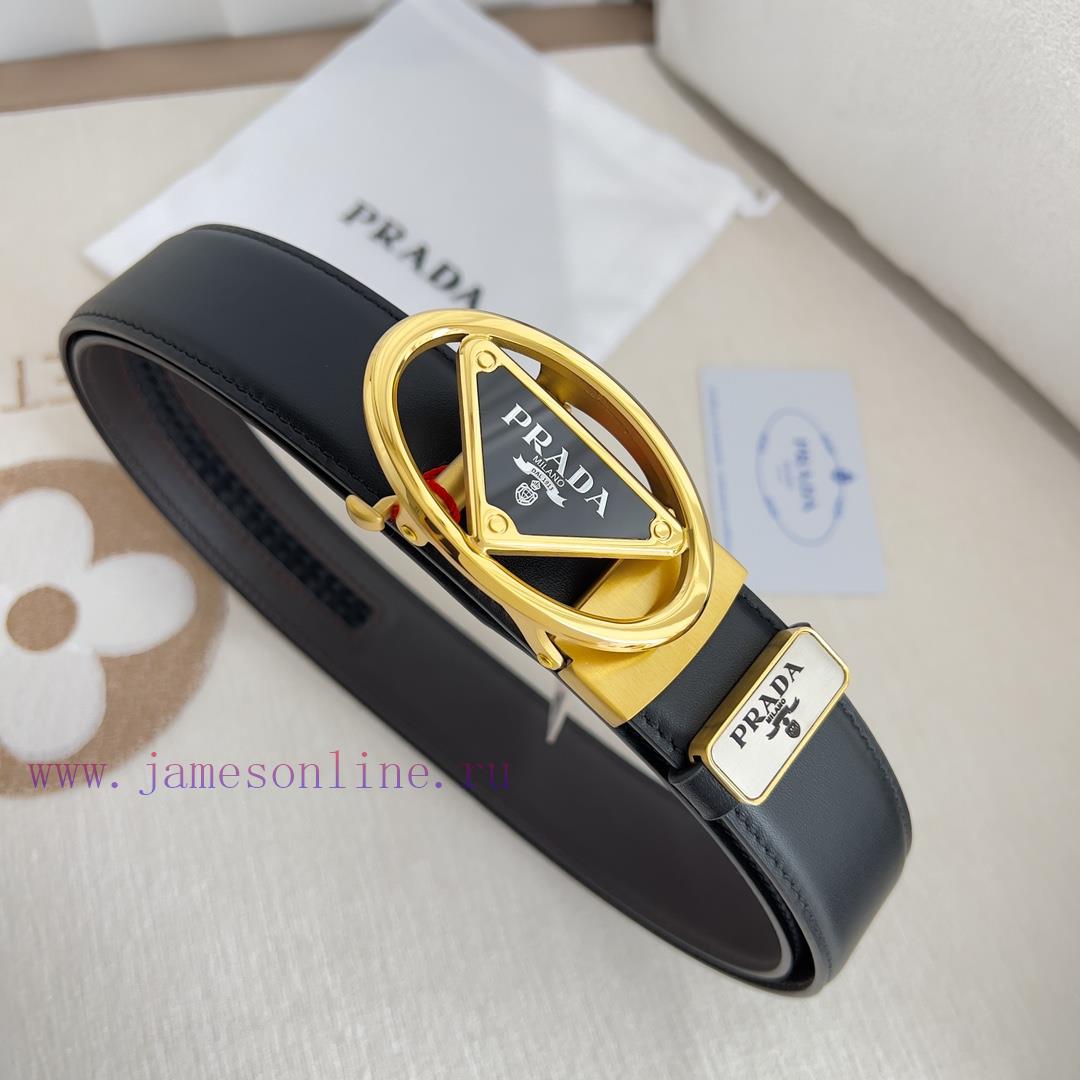 Prada. Prada Belt Automatic BeltAutomatic belt, classic pure steel material automatic buckle zihngv13 - Image 5