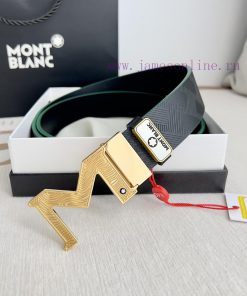 Montblanc Montblanc ️ Belt and beltBuckle, new original classic boutique two-color buckle, p pvuav7mm