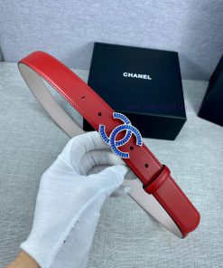 Width 3.0cm Chanel women's belt with new soft lining, imported calf leather, and exquisite d q16i576u