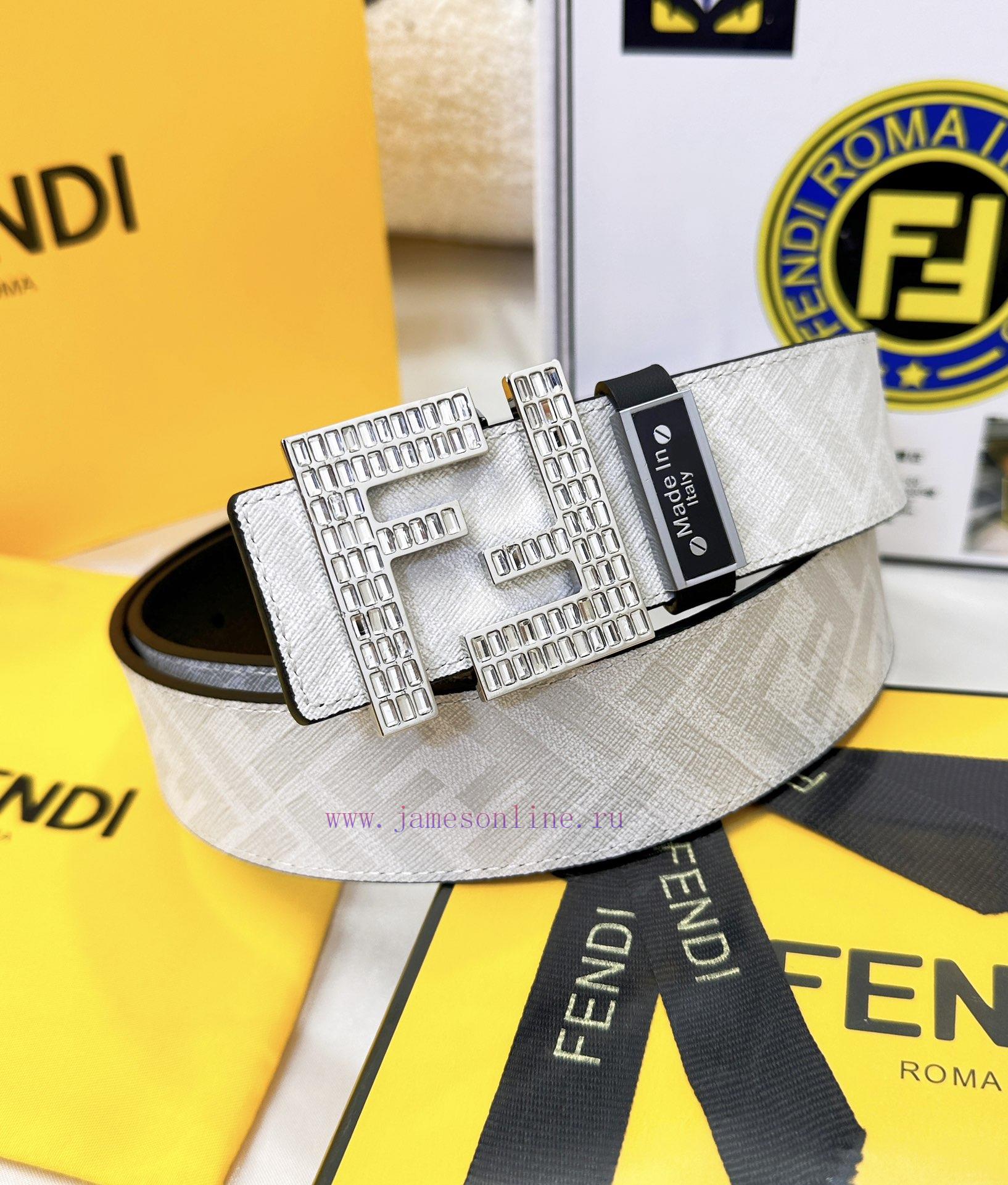 Belt FENDI Fendi ReproductionBelt made of 100% head layer cowhide with crocodile pattern, ev 4zlyo71u