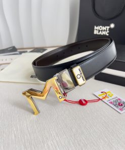 Montblanc Montblanc ️ Belt and beltBuckle, new original classic boutique two-color buckle, p qgkrhwem