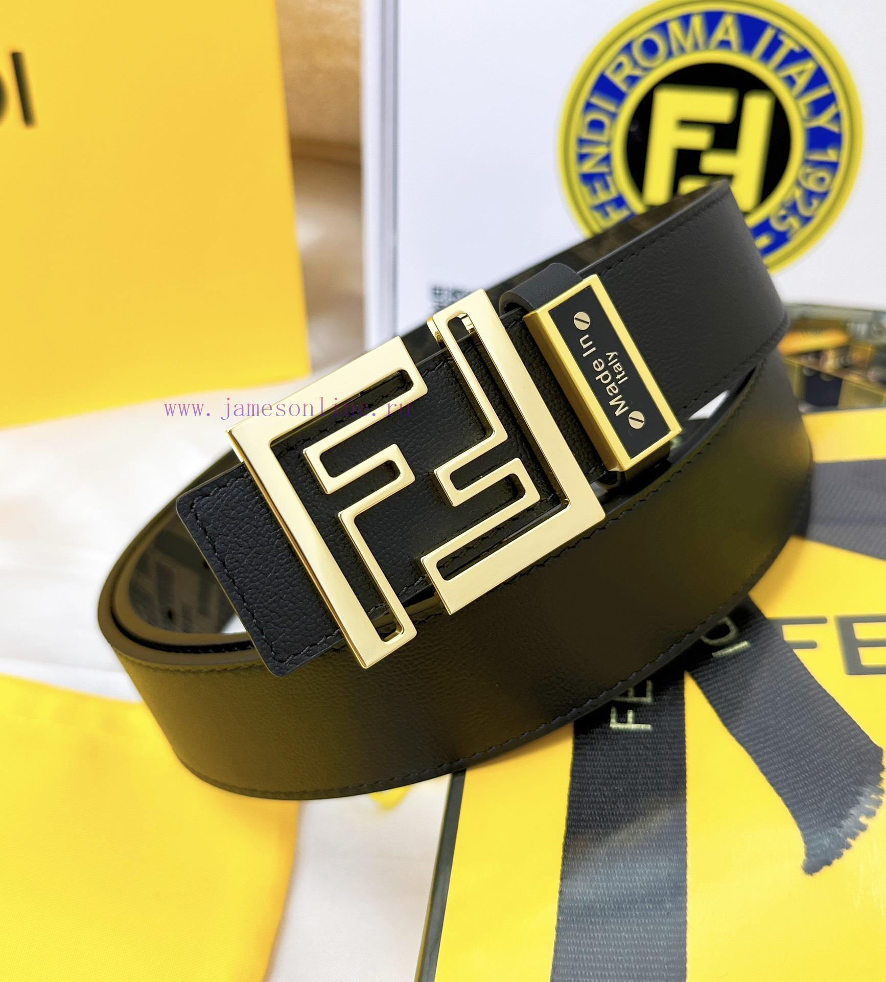 Belt FENDI Fendi ReproductionThe waistband is made of 100% cowhide, ensuring a double-layer rc8xgrjf - Image 3