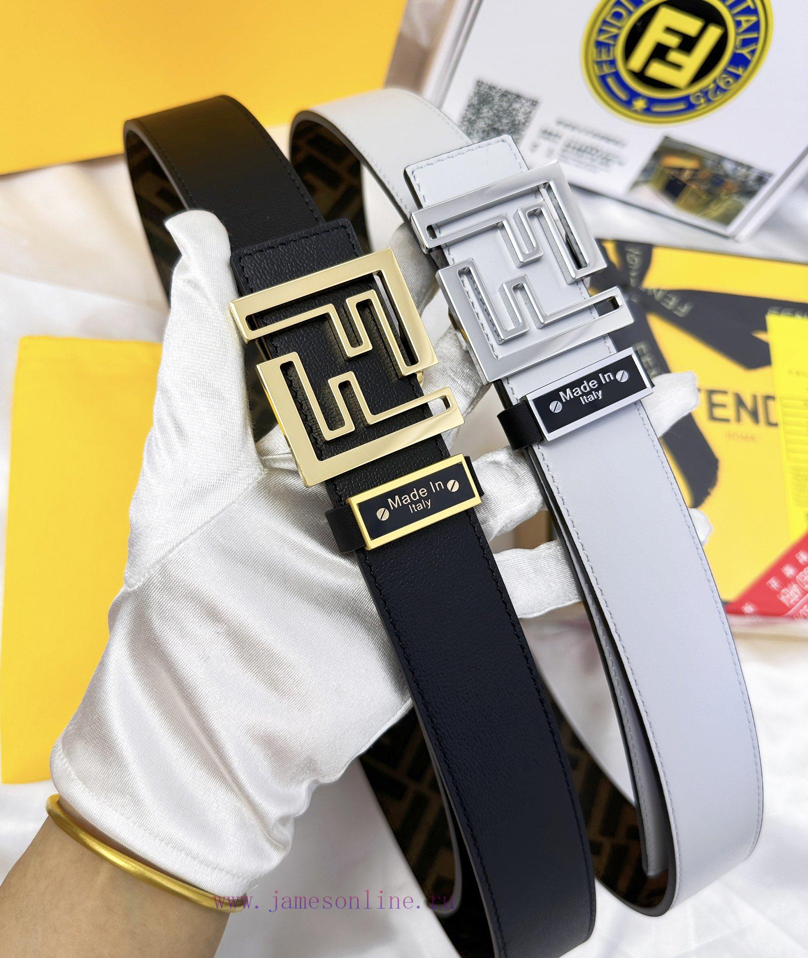 Belt FENDI Fendi ReproductionThe waistband is made of 100% cowhide, ensuring a double-layer rc8xgrjf - Image 9